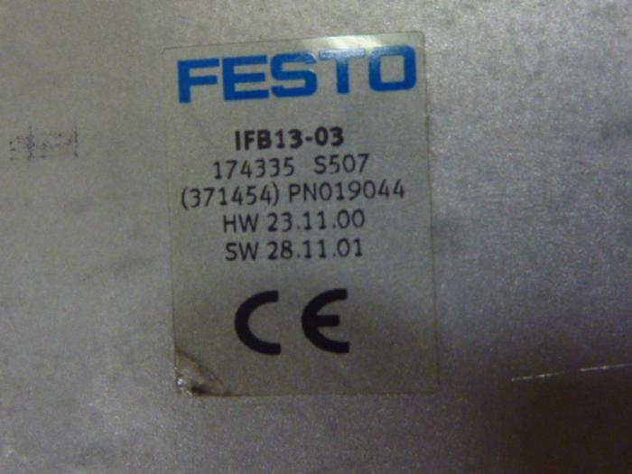 Used FESTO Control Block / Valve Terminal IFB13-03 Used