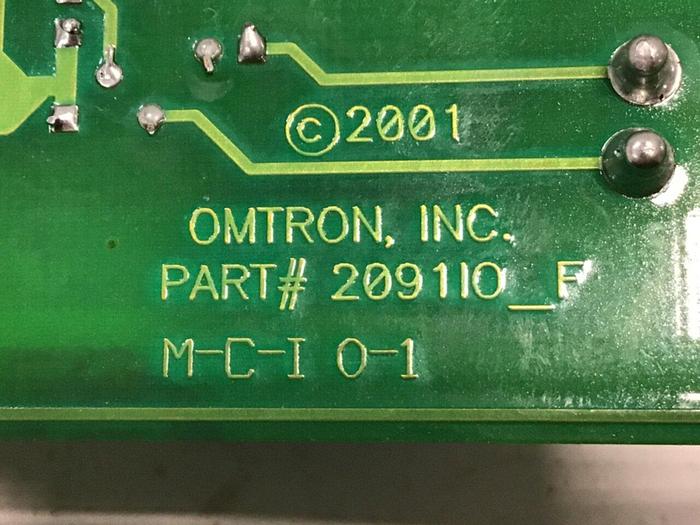 Used OMTRON Circuit Board 209110 #134919