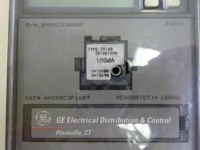 Used GENERAL ELECTRIC Trip Unit AKO50C3F1607 #55684