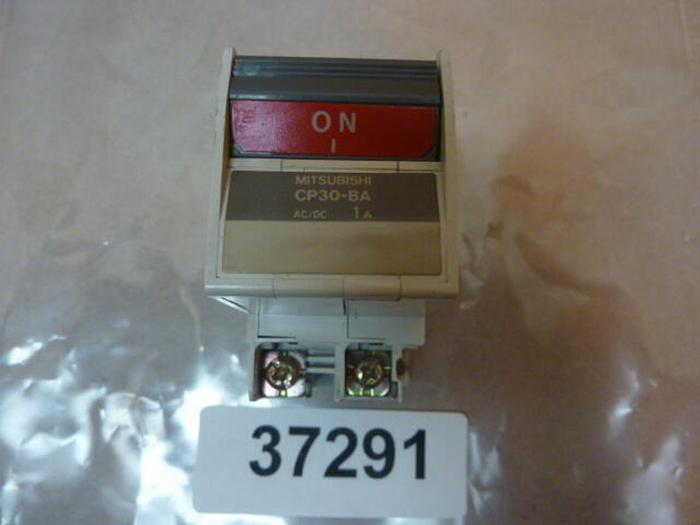Used MITSUBISHI 1 Amp Circuit Breaker CP30-BA-2P-1A #37291
