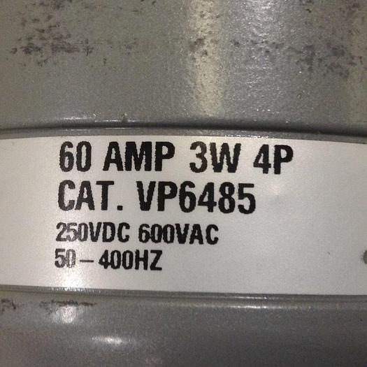 Used HUBBELL Plug VP6485 #74477