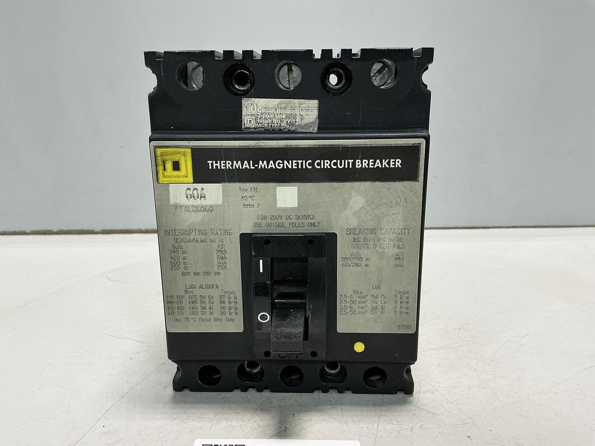 Used SQUARE D TAL36060