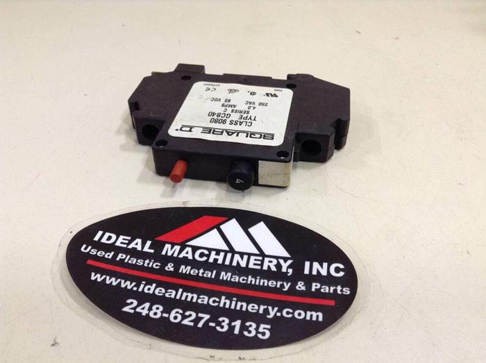 Used SQUARE D 4 Amp Circuit Breaker 9080-GCB40 #75786