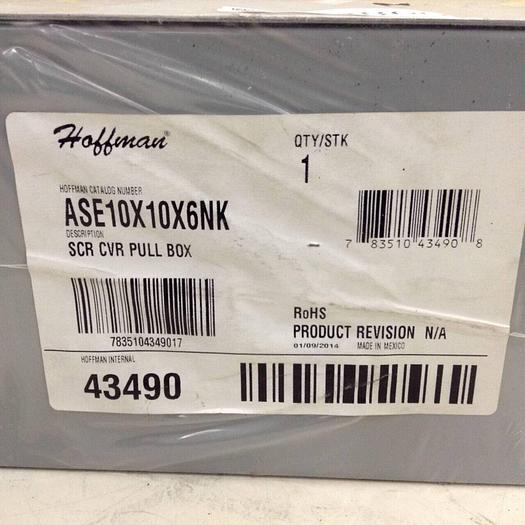 HOFFMAN Pull Box ASE10X10X6NK #82860