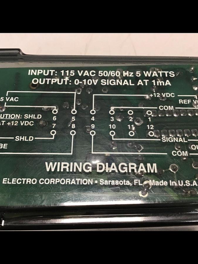 Used ELECTRO CORP Relay PA11564 USED