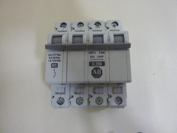 Used ALLEN BRADLEY 20 Amp Circuit Breaker 1492-CB3/G200 SER C #63781