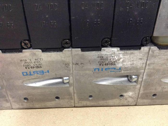 Used FESTO Control Block w/ Valves IMP2-03-1 #70459