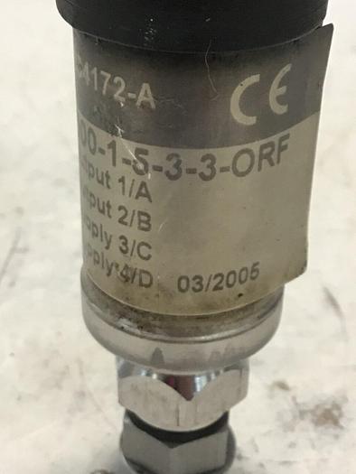 Used NOSHOK Transmitter 201-3000-1-5-3-3-ORF #138207