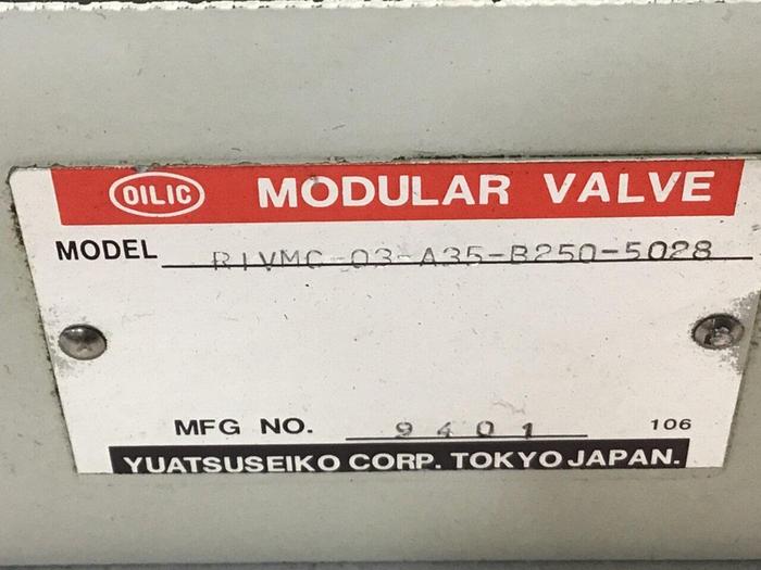 Used YUATSU SEIKO Modular Valve R1VMC-03-A35-B250-5028 #132085