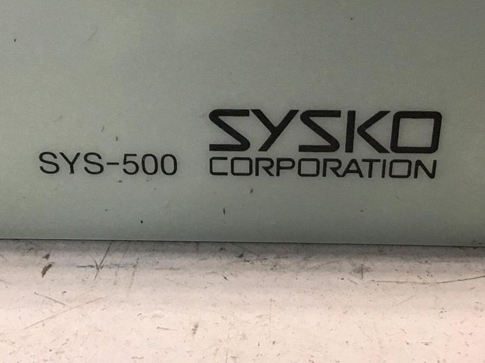 Used SYSCO Control Panel SYS-500 #125360