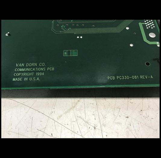 Used VAN DORN Communication Board PC330-081 330-081 Used