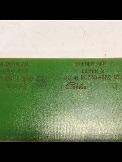 Used VAN DORN DC Input Board 330037 PC330-037 Used
