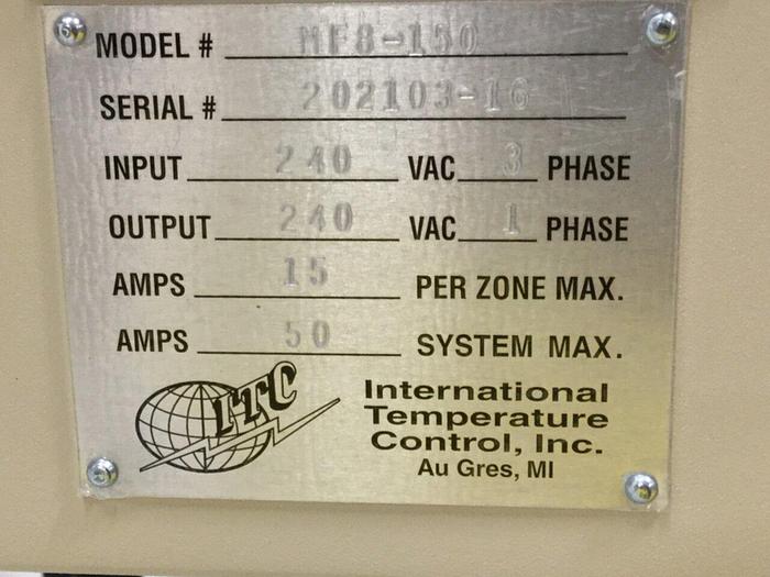 IDEAL MACHINERY 8 Zone Hot Runner IM-MF8-150-A1ST NEW