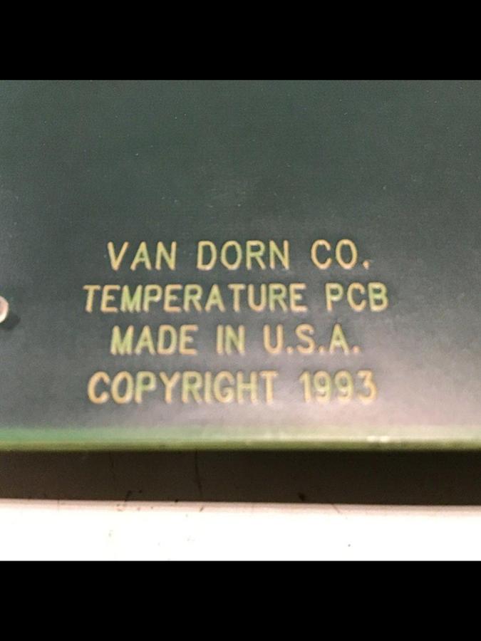 Used VAN DORN Temperature Circuit Board PC330-021 330-021 #141343