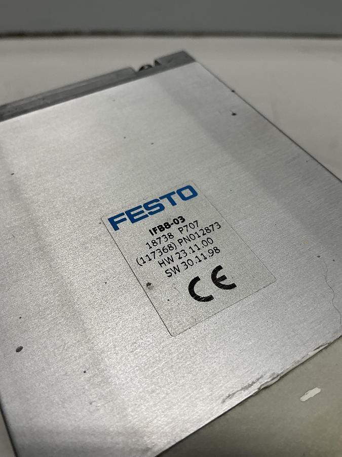 Used FESTO Control Block w/ Valves IFB8-03 #52800