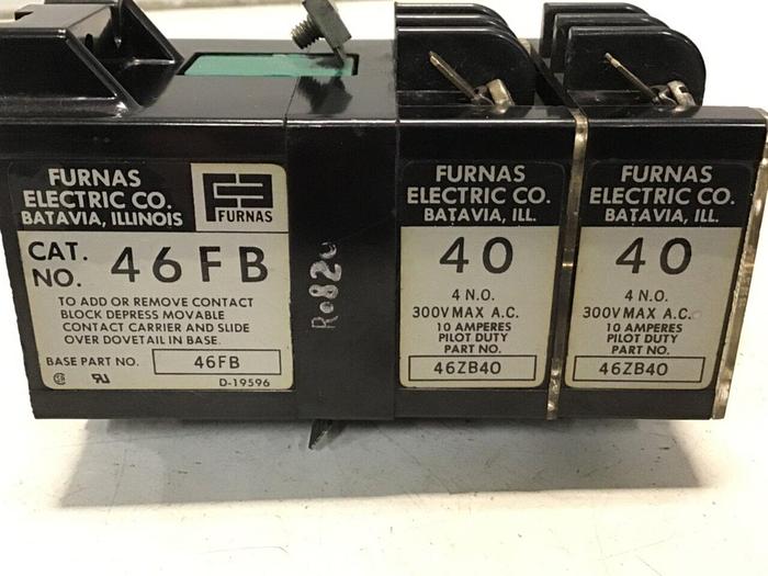 Used FURNAS ELECTRIC CO Contact Block ZB40 46FB #119257