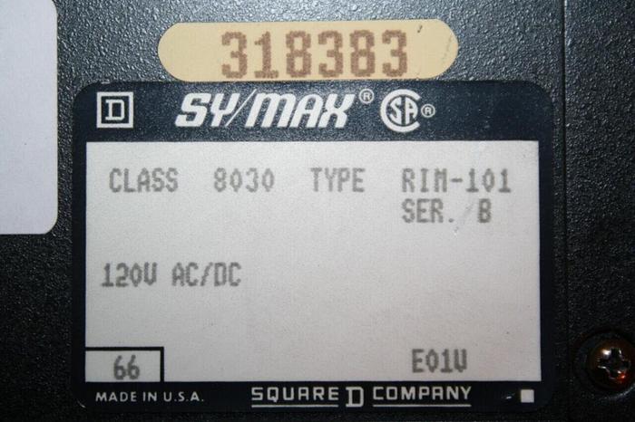 Used SQUARE D Input Module 8030-RIM-101 #25720