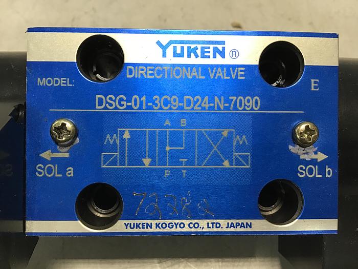 Used YUKEN DSG-01-3C9-D24-N-7090 Valve Used #139812