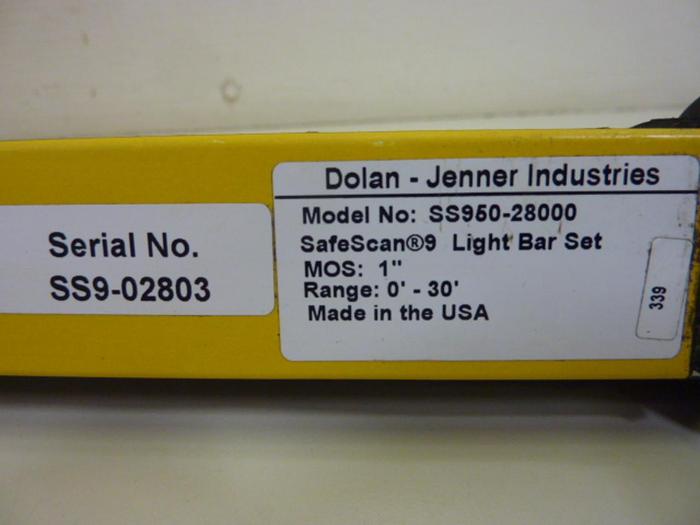 Used DOLAN JENNER Light Curtain SS950-28000 #56867