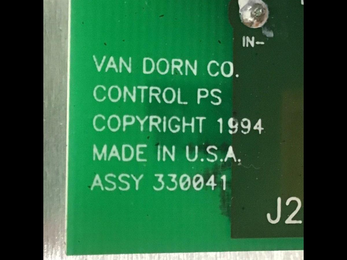 Used VAN DORN Control Rack 9 Slot 345228-B Used