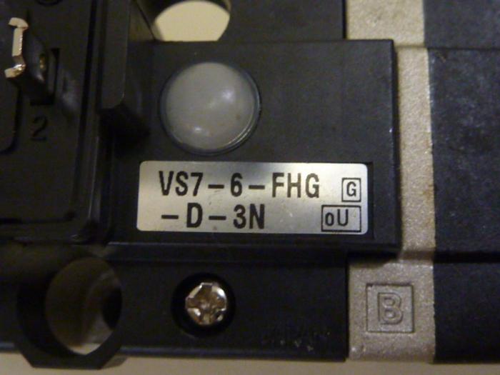 Used SMC Solenoid Valve VS7-6-FHG-D-3N #66555