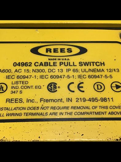 Used REES Cable Pull Switch 04962 Used #145378