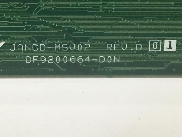 Used YASKAWA Circuit Board JANCD-MSV02 REV D01 #105494