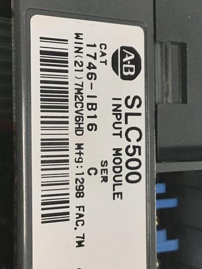 Used ALLEN BRADLEY Input Module 1746-IB16 SER C #127723