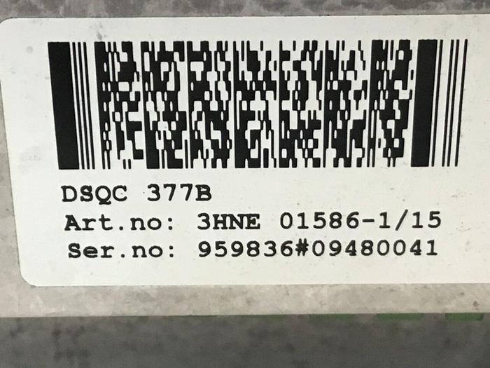 Used ABB Queue Tracker DSQC 377B 3HNE01586-1/15 USED