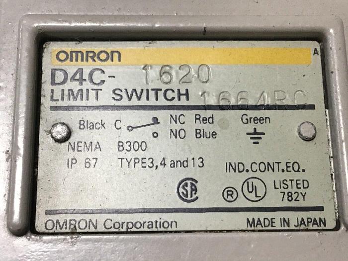 Used OMRON Limit Switch D4C-1620 #113846