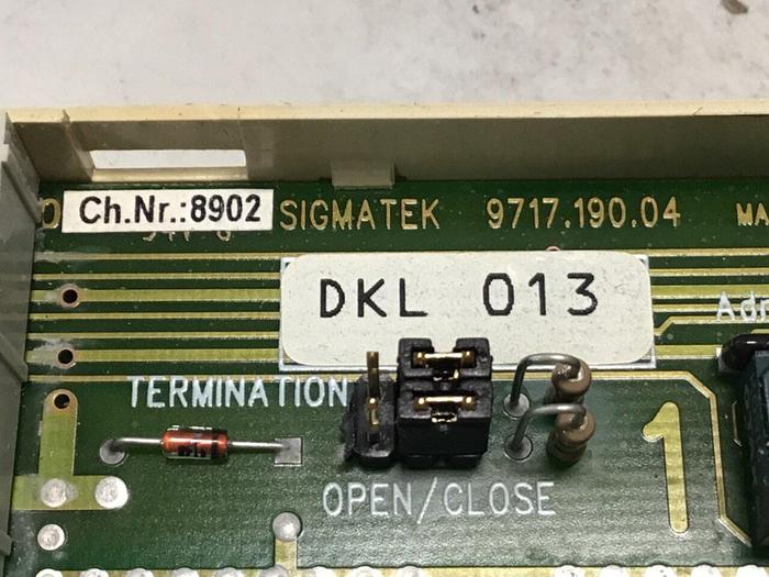 Used SIGMATEK Terminal Base Module DKL013 05-024-013-D #100133