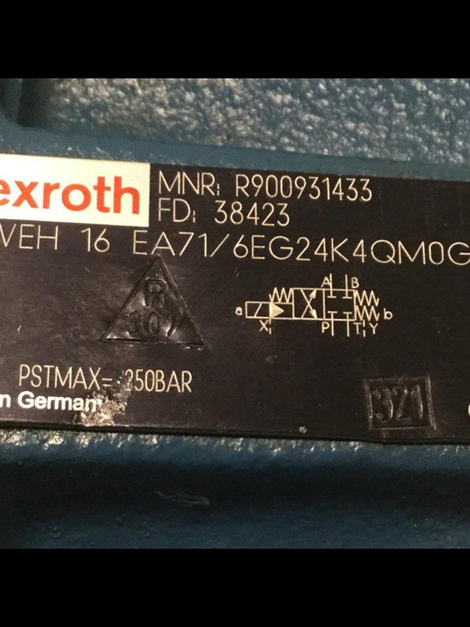 Used REXROTH Valve 4WEH16EA716EG24K4QM0G24 #105675