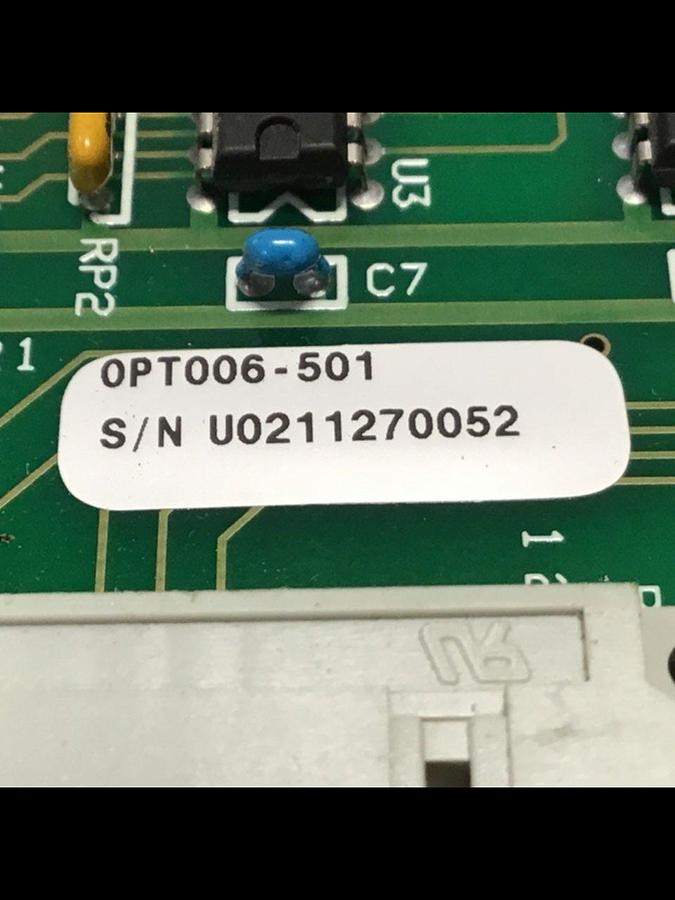 Used OPTIMISED CONTROL Circuit Board OPT006-501 Used #135351