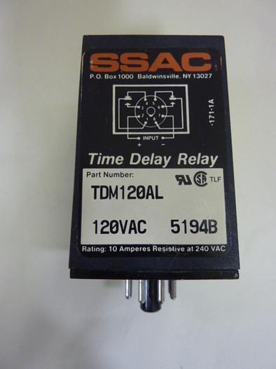 Used ABB Time Delay Relay TDM120AL #60391