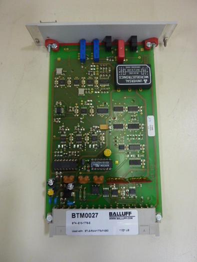 Used BALLUFF PC Interface Module BTA-E10-1778-E #60484