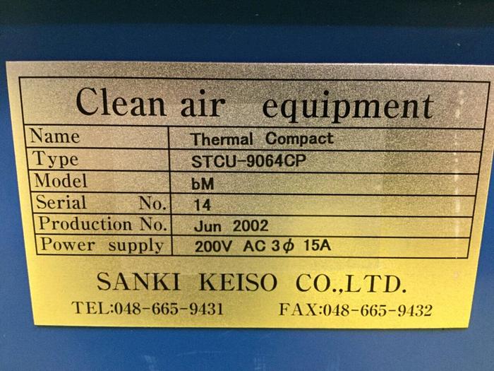 Used SANKI KEISO Thermal Clean Unit STCU-9064CP #105898
