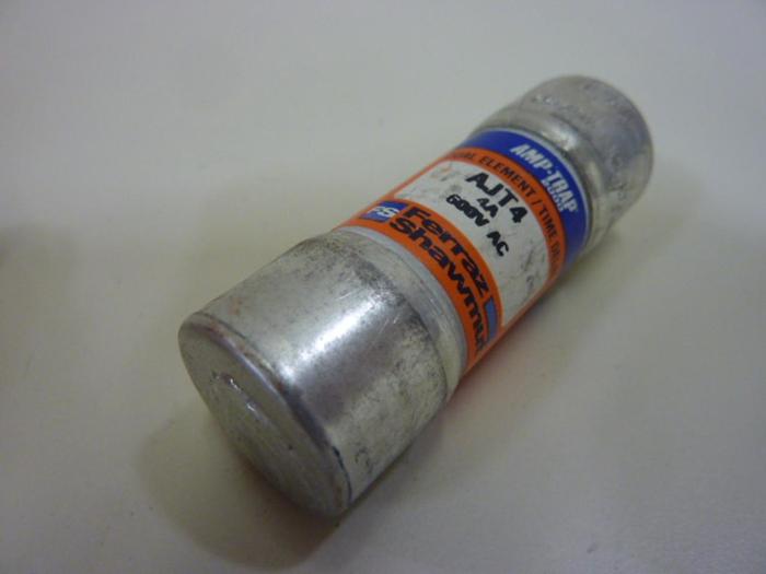 Used FERRAZ SHAWMUT 4 Amp Fuse AJT4 #47600