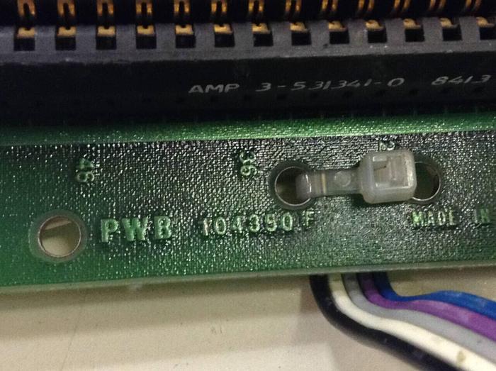 Used ADVANCED INPUT DEVICES Backplane Wire Harness PWB 104350 F #87208