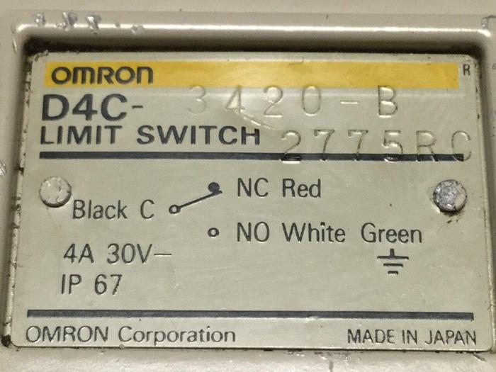 Used OMRON Limit Switch D4C-3420-B #110604