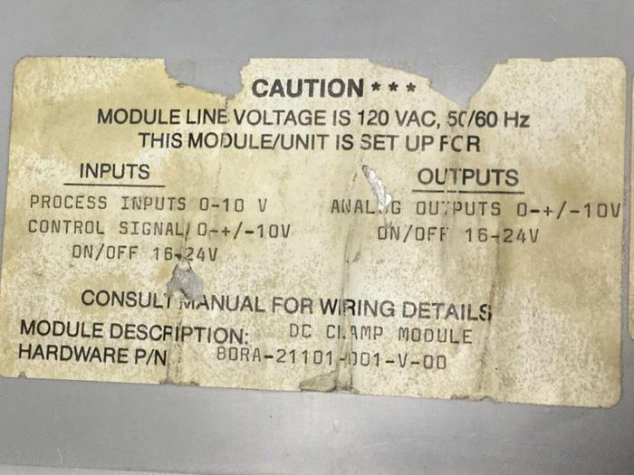 Used BARBER COLMAN Clamp Control Module 80RA-21101-001-V-00 Used