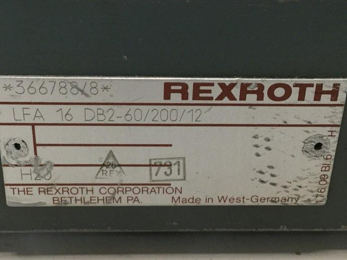 Used REXROTH Valve LFA16DB26020012 #110735
