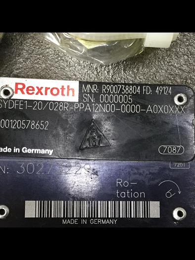 Used REXROTH Hydraulic Pump SYDFE120028RPPA12N00 #107905