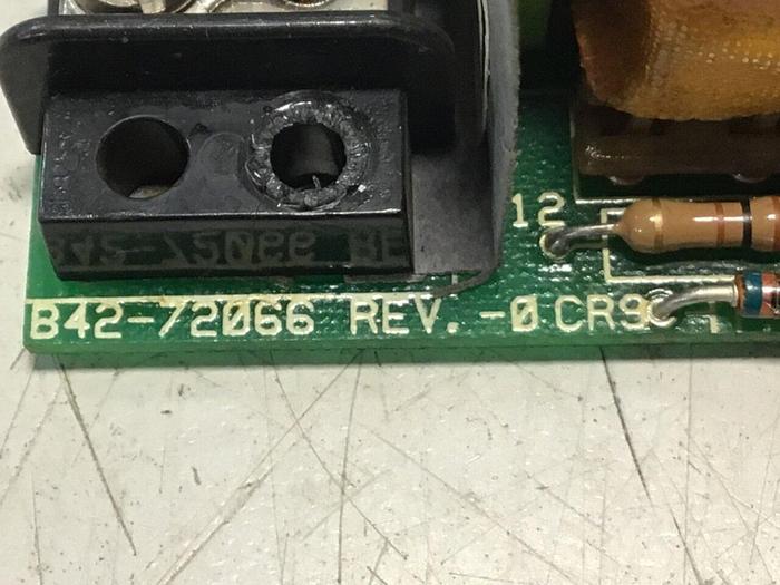 Used HYGRODYNAMIC Circuit Board B42-72066 #133881