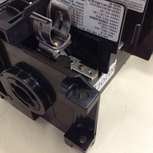 Used ALLEN BRADLEY 60 Amp Disconnect Switch 1494V-DS60 SER A #70206