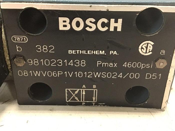 Used BOSCH Valve 9810231438 081WV06P1V1012WS024/00D51 Used