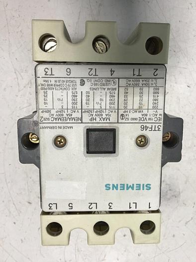 Used SIEMENS Contactor 3TF46 #139789
