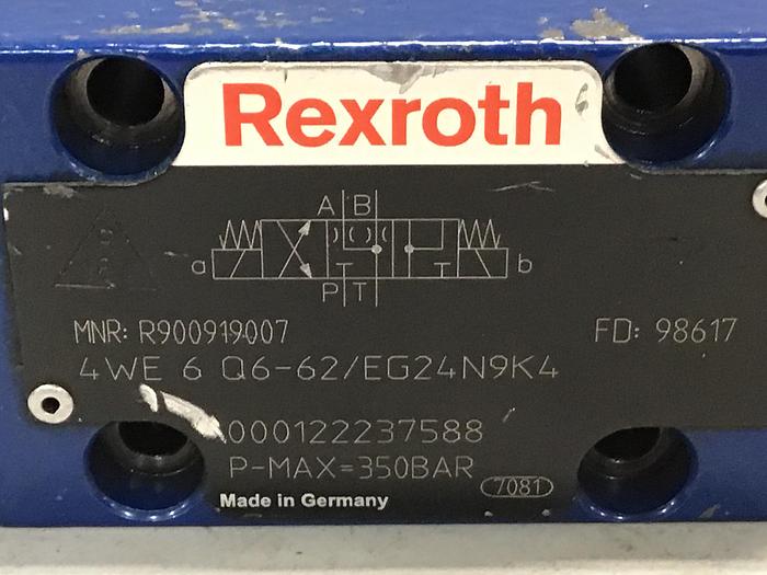 Used REXROTH Valve 4WE6Q662/EG24N9K4 Used #145522