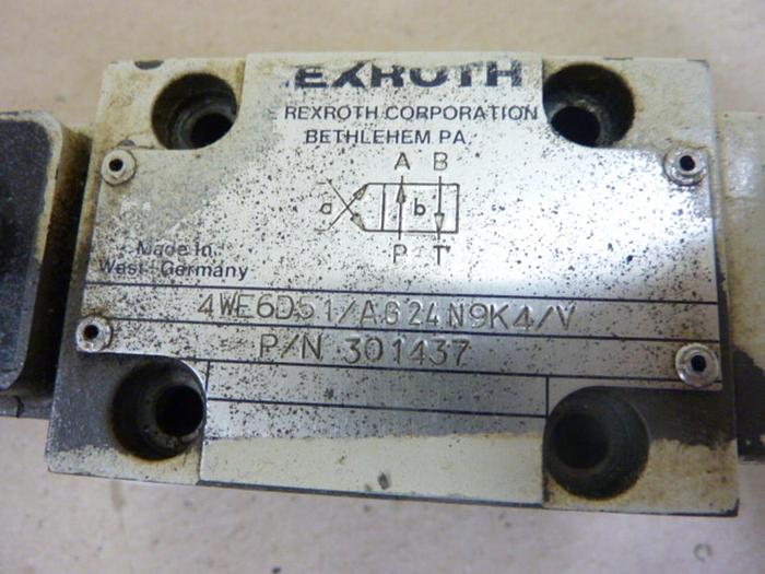 Used REXROTH Solenoid Valve 4WE6D51AG24N9K4V #49619