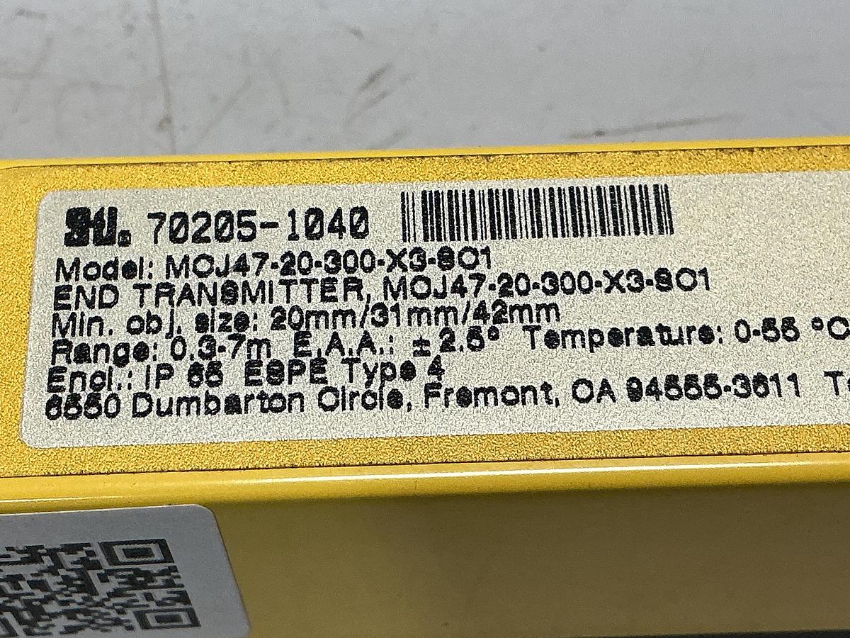 Used STI MCJ47-20-300-X3-801 Light Curtain