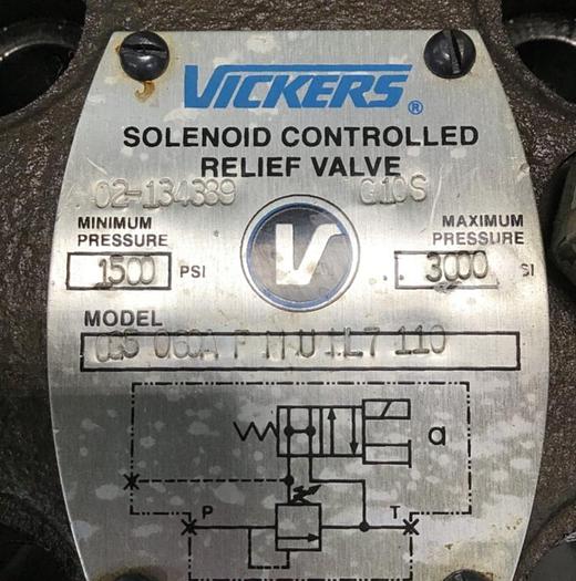 Used VICKERS Valve CG5060AFMUHL7110 #134267